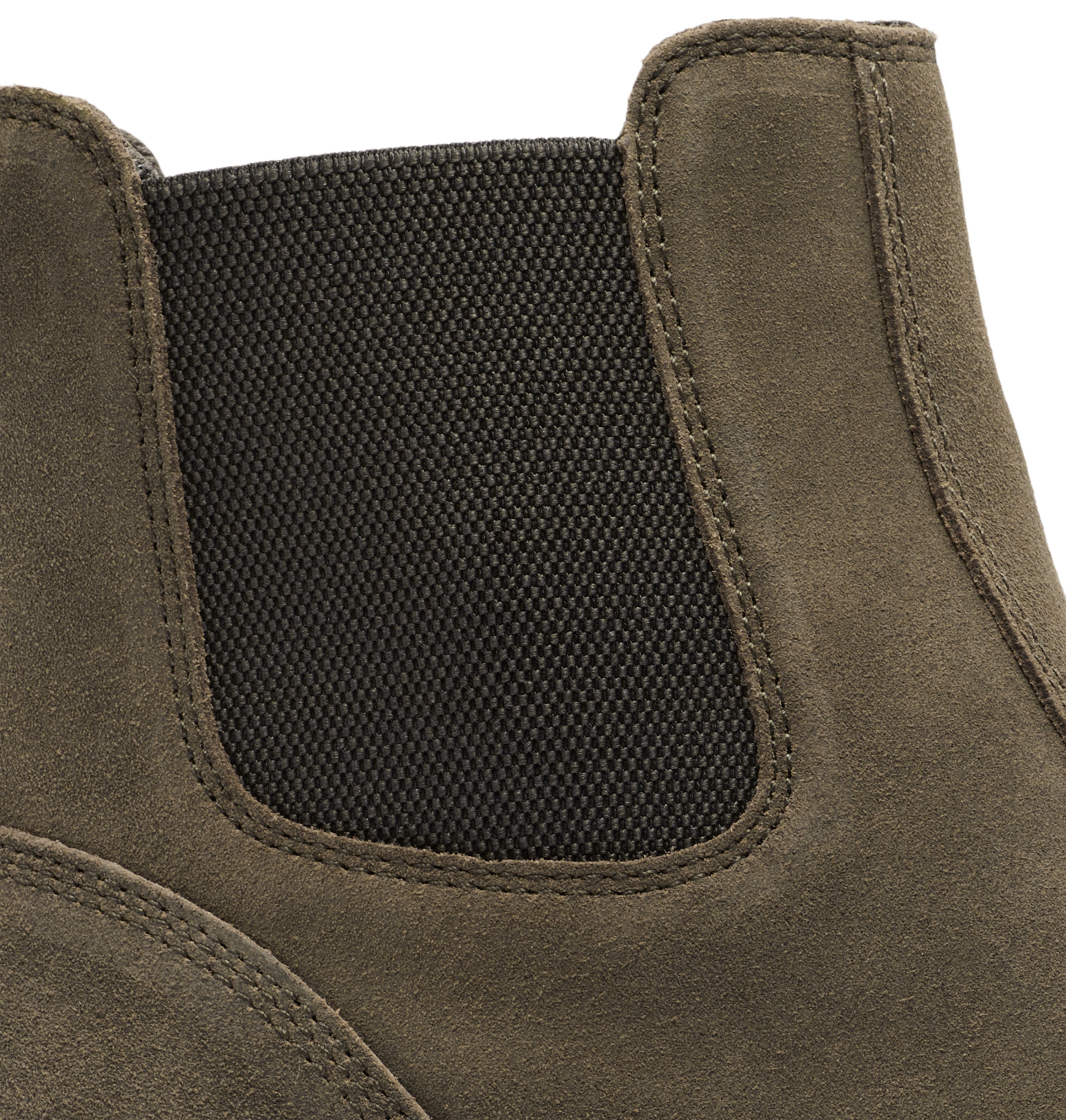 Side view of elastic band on Sorel Men&