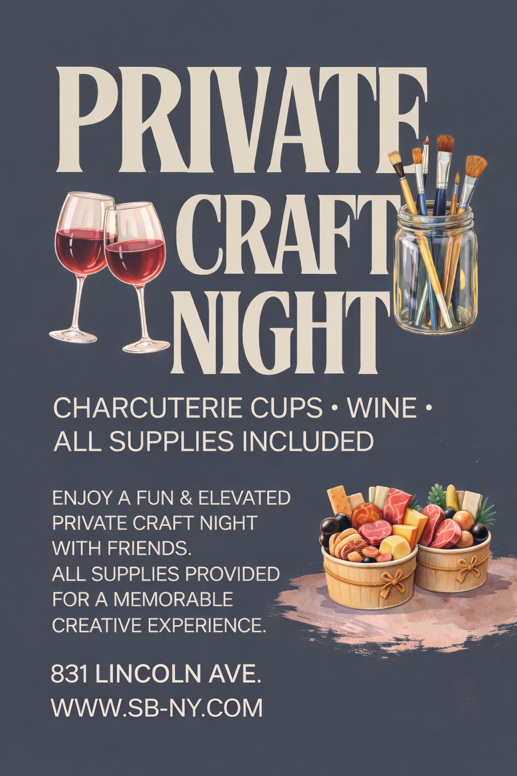 Private Craft Night for 8 Friends