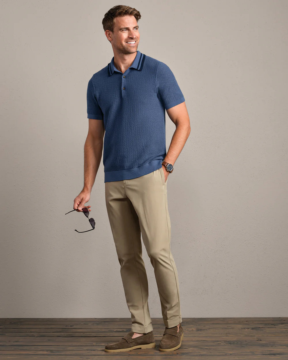 Rhone Fine Knit Sweater Polo