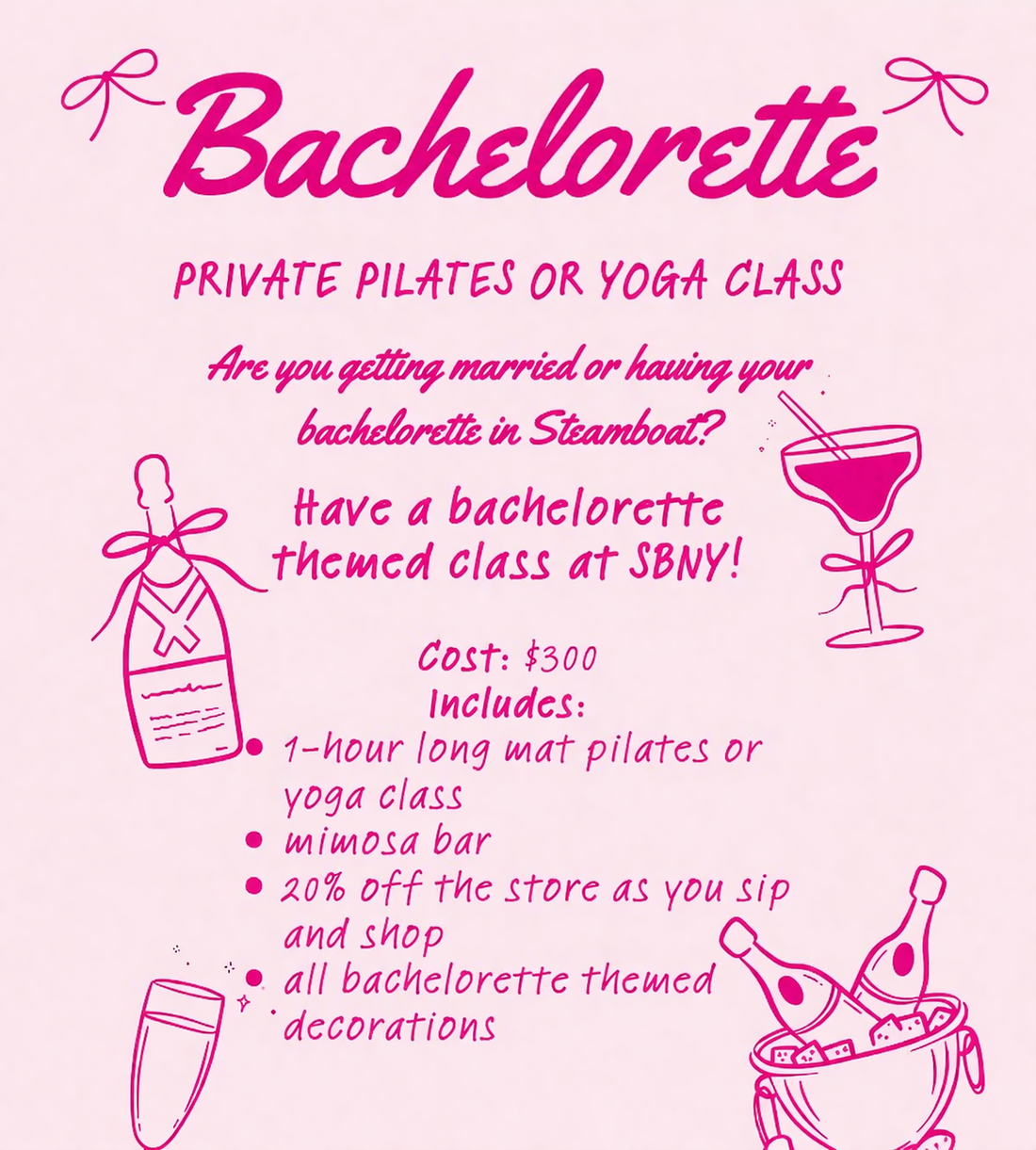Bachelorette Private Pilates Experience