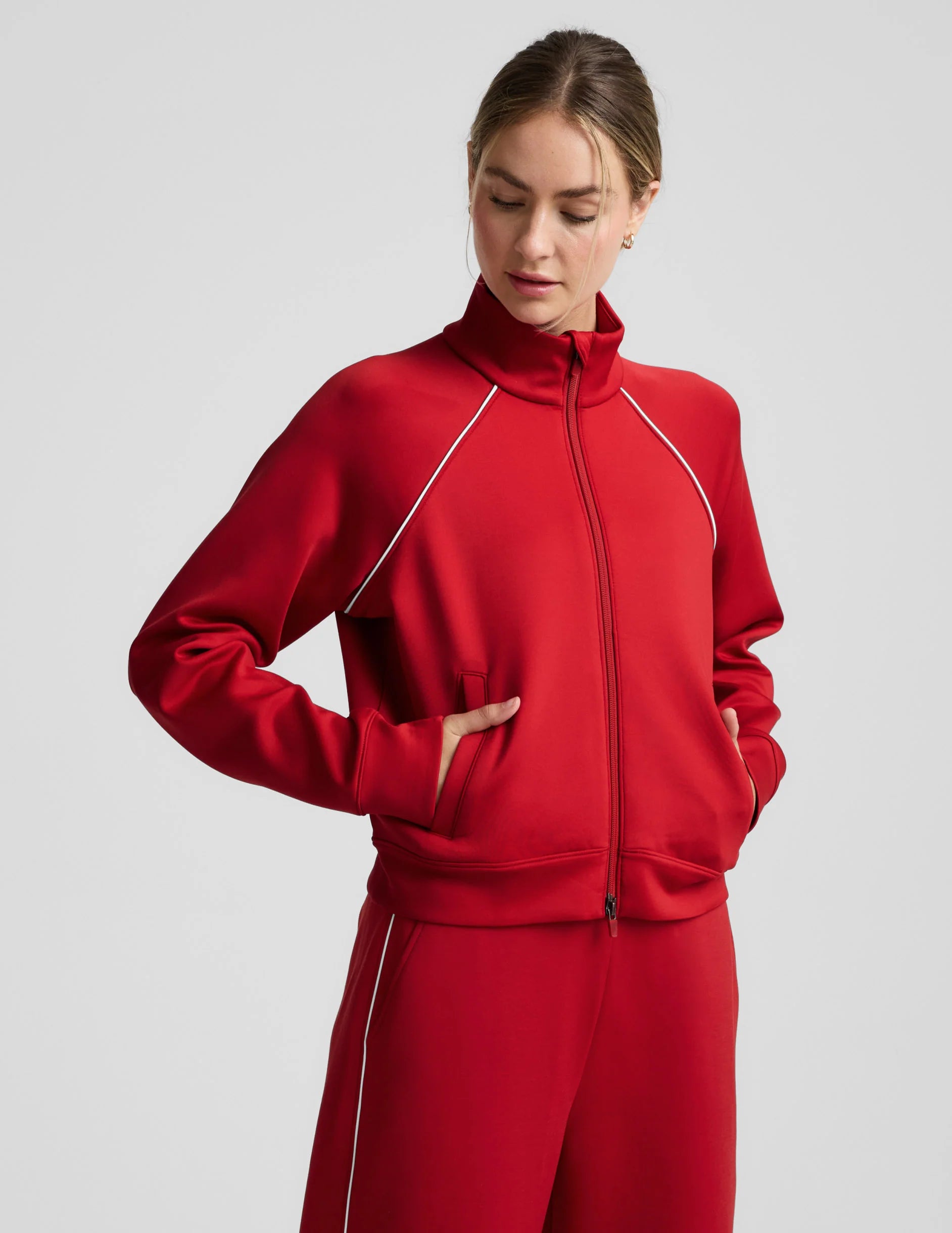 Beyond Yoga In the Flow Bomber Jacket