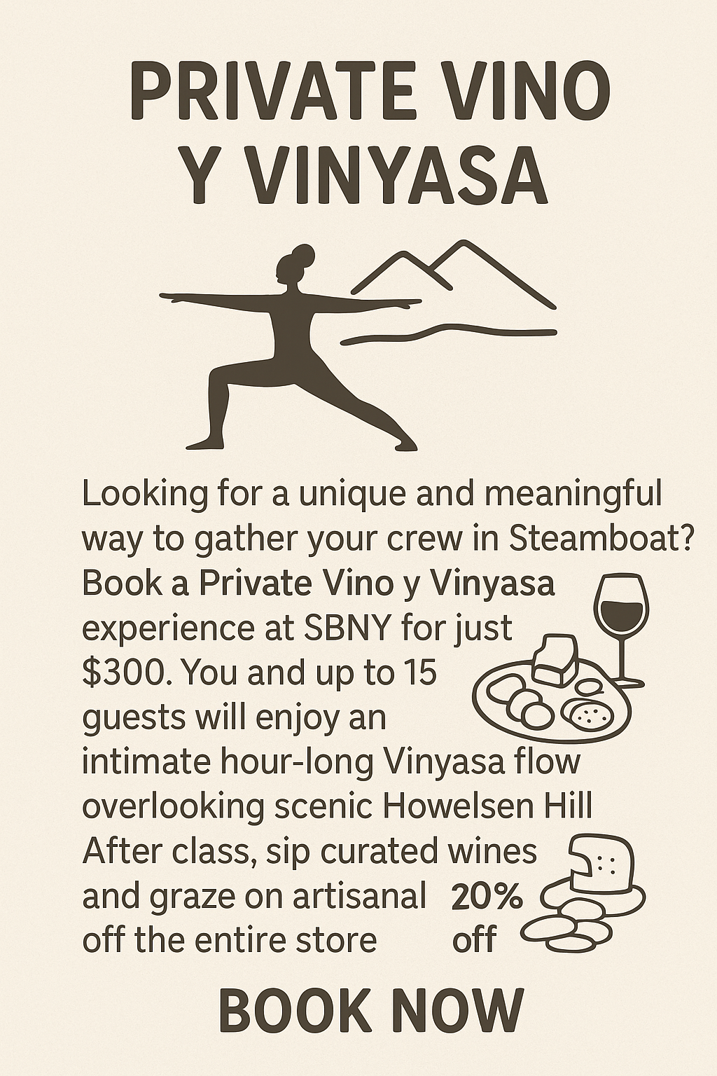 Private Vino y Vinyasa Class