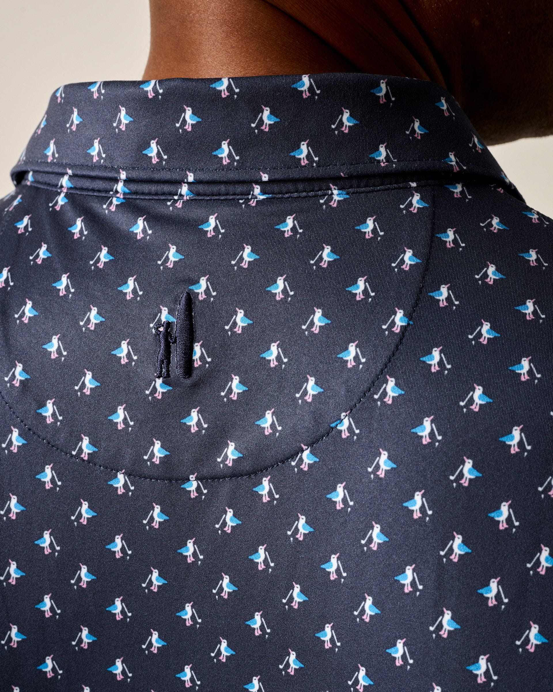 Johnnie-O Performance Featherweight Polo - For the Birdies Print