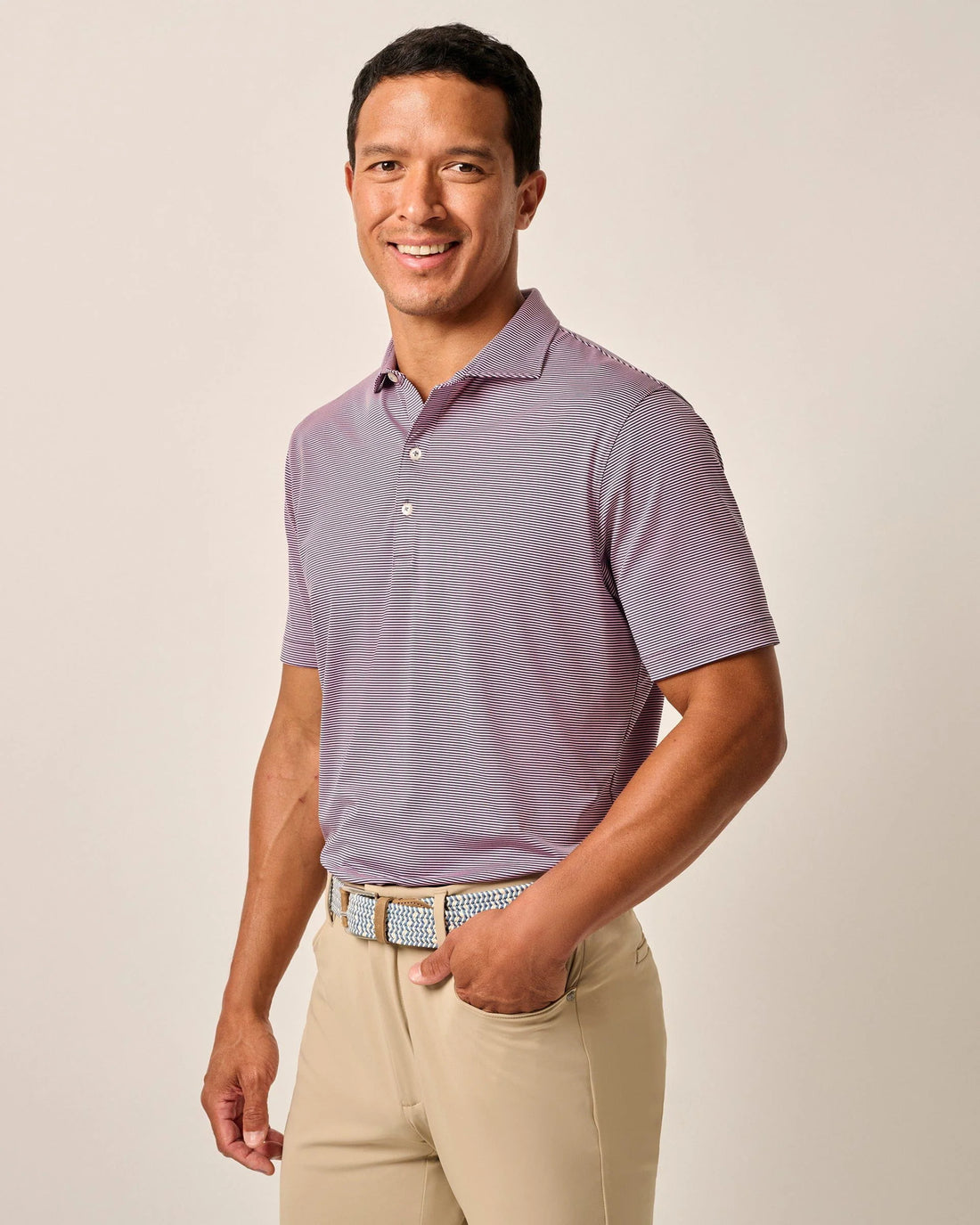 Johnnie-O Performance Jersey Polo - Lyndon Stripe