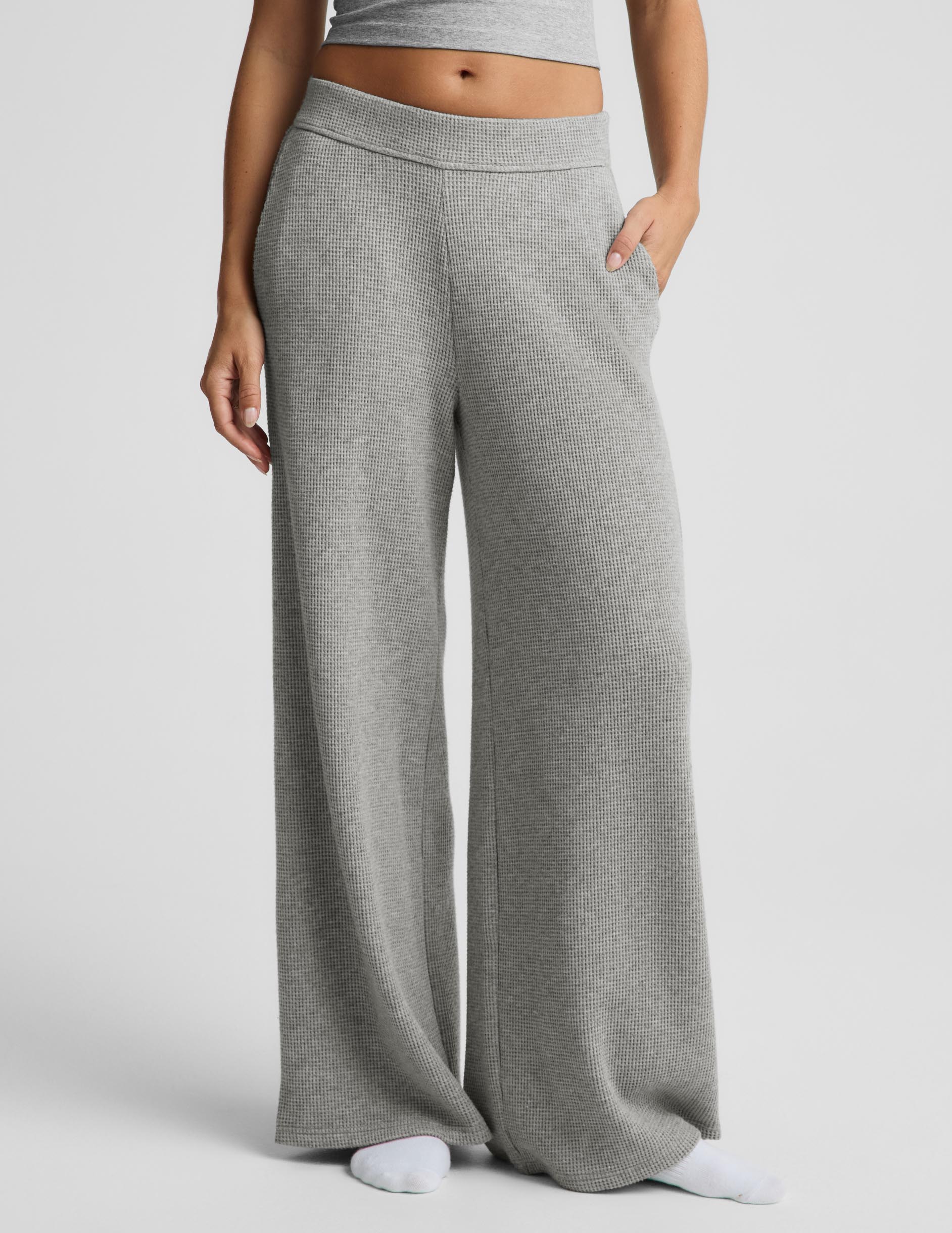 Beyond Yoga Rest Day Waffle Wide Leg Pant