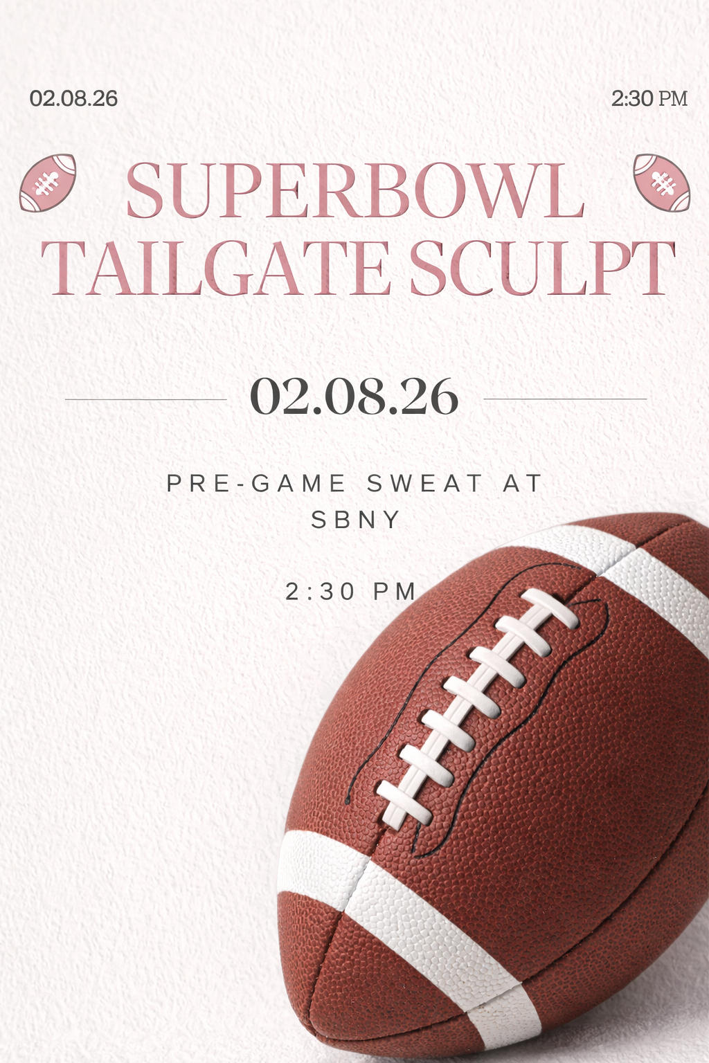 Superbowl Tailgate Yoga Sculpt Class