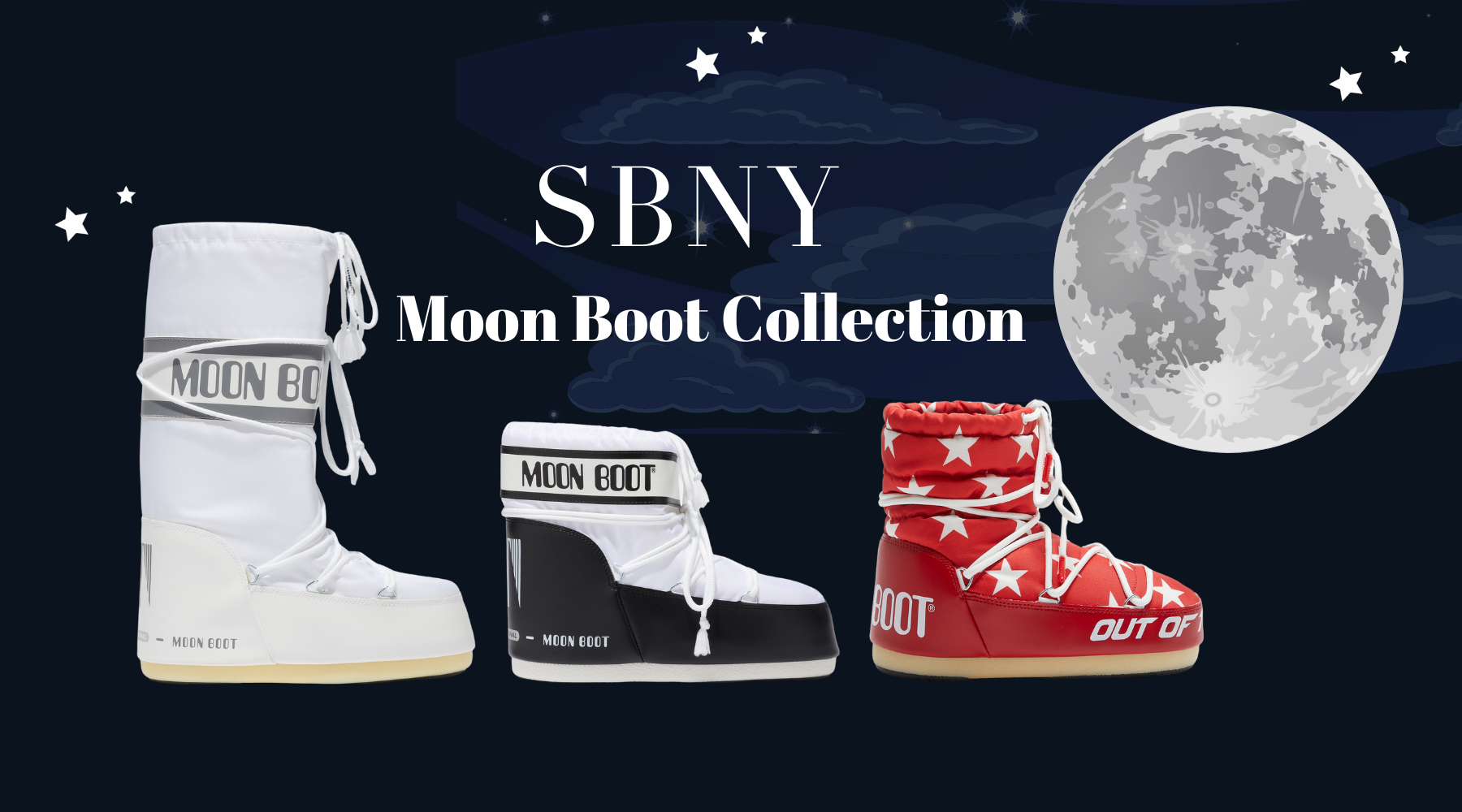 Featured Moon Boots from SBNY Collection