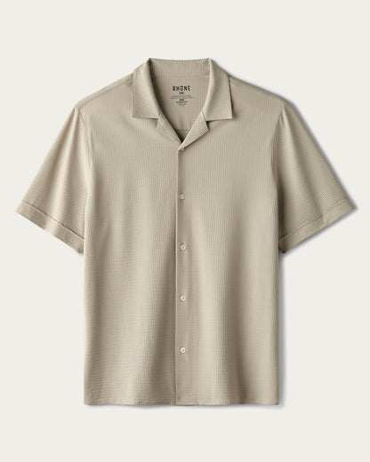 Rhone Commuter Seersucker Camp Collar Shirt