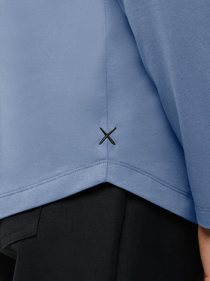 Cuts AO Long Sleeve Curve-Hem Tee