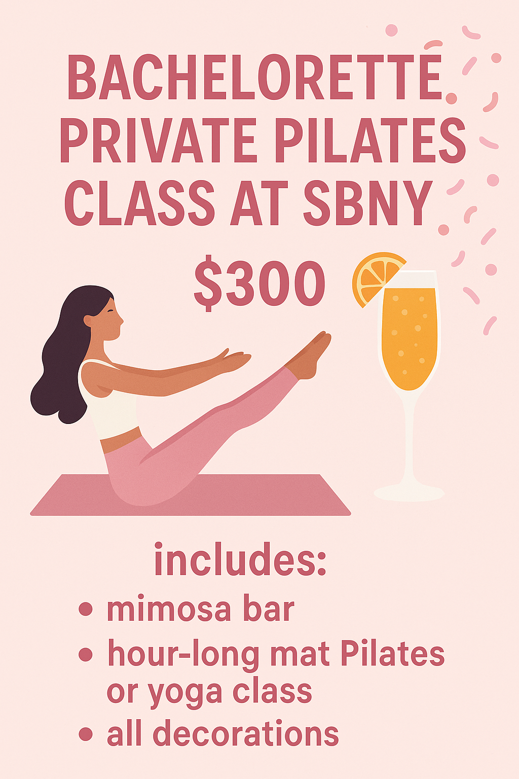 Bachelorette Private Pilates Experience