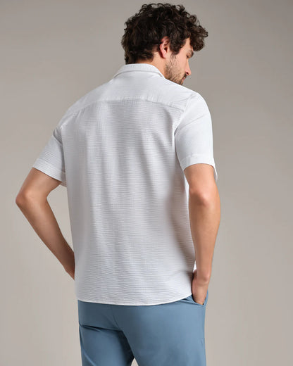 Rhone Commuter Seersucker Camp Collar Shirt