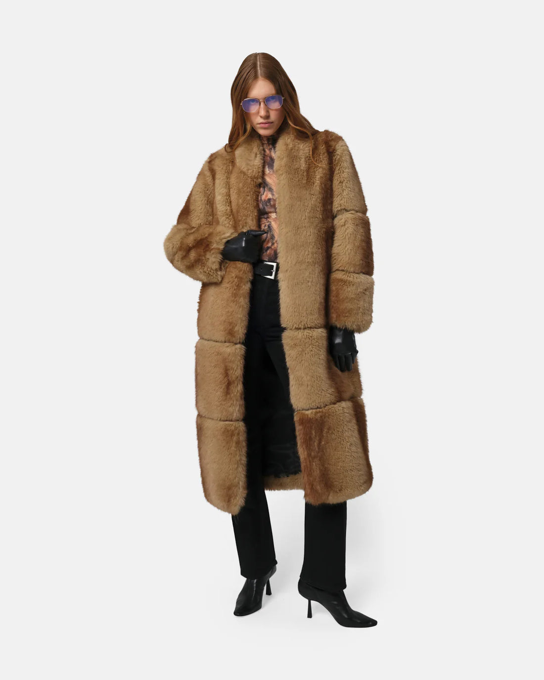 Apparis Sylke Faux Mink Coat