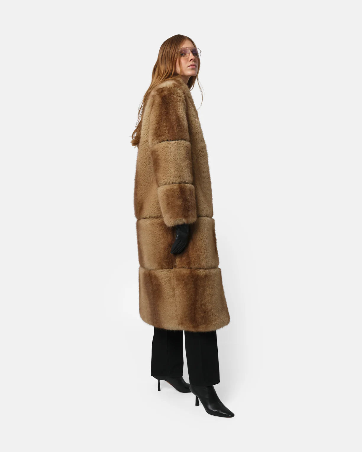 Apparis Sylke Faux Mink Coat