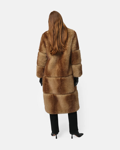 Apparis Sylke Faux Mink Coat