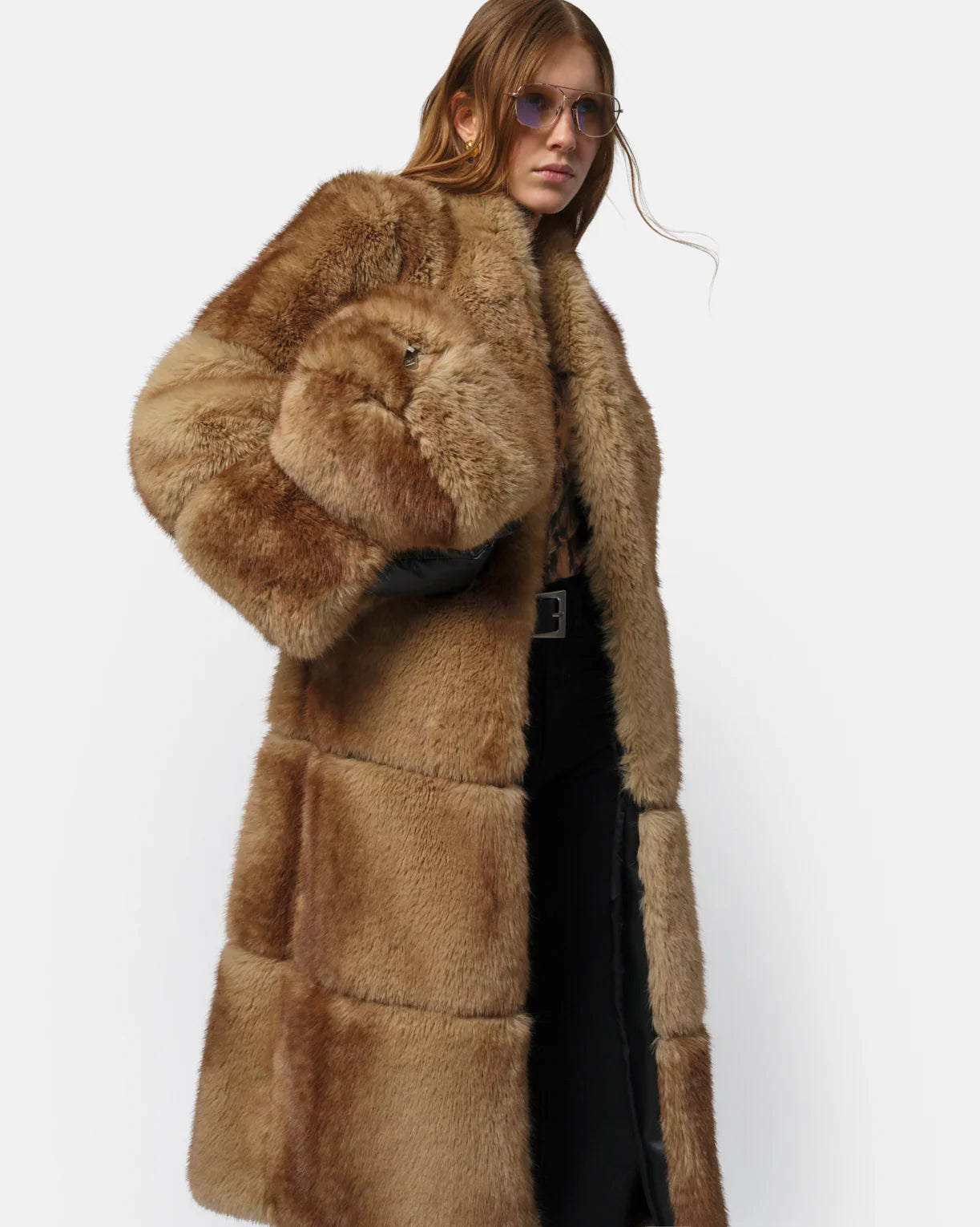 Apparis Sylke Faux Mink Coat
