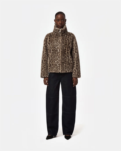 Apparis Brooks Leopard Coat