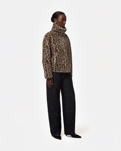 Apparis Brooks Leopard Coat