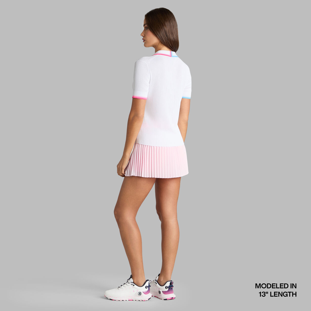 G/Fore Micropleat Stretch Woven Highwaisted Skirt