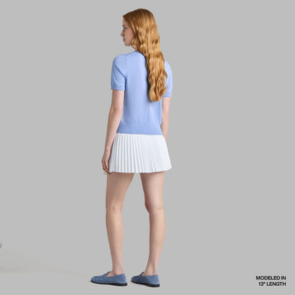 G/Fore Micropleat Stretch Woven Highwaisted Skirt