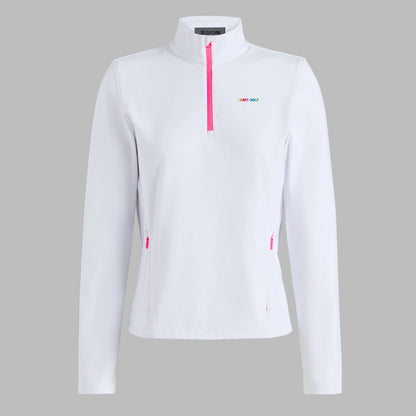 G/Fore I Hate Golf Brushed Back Stretch 1/4 Zip Pullover