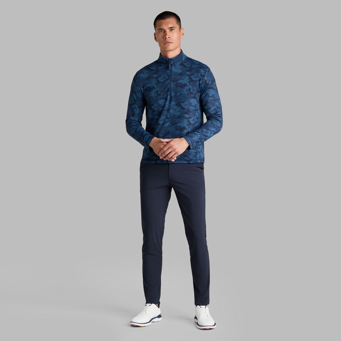 G/Fore Brushed Back Tech Terry 1/4 Zip Pullover