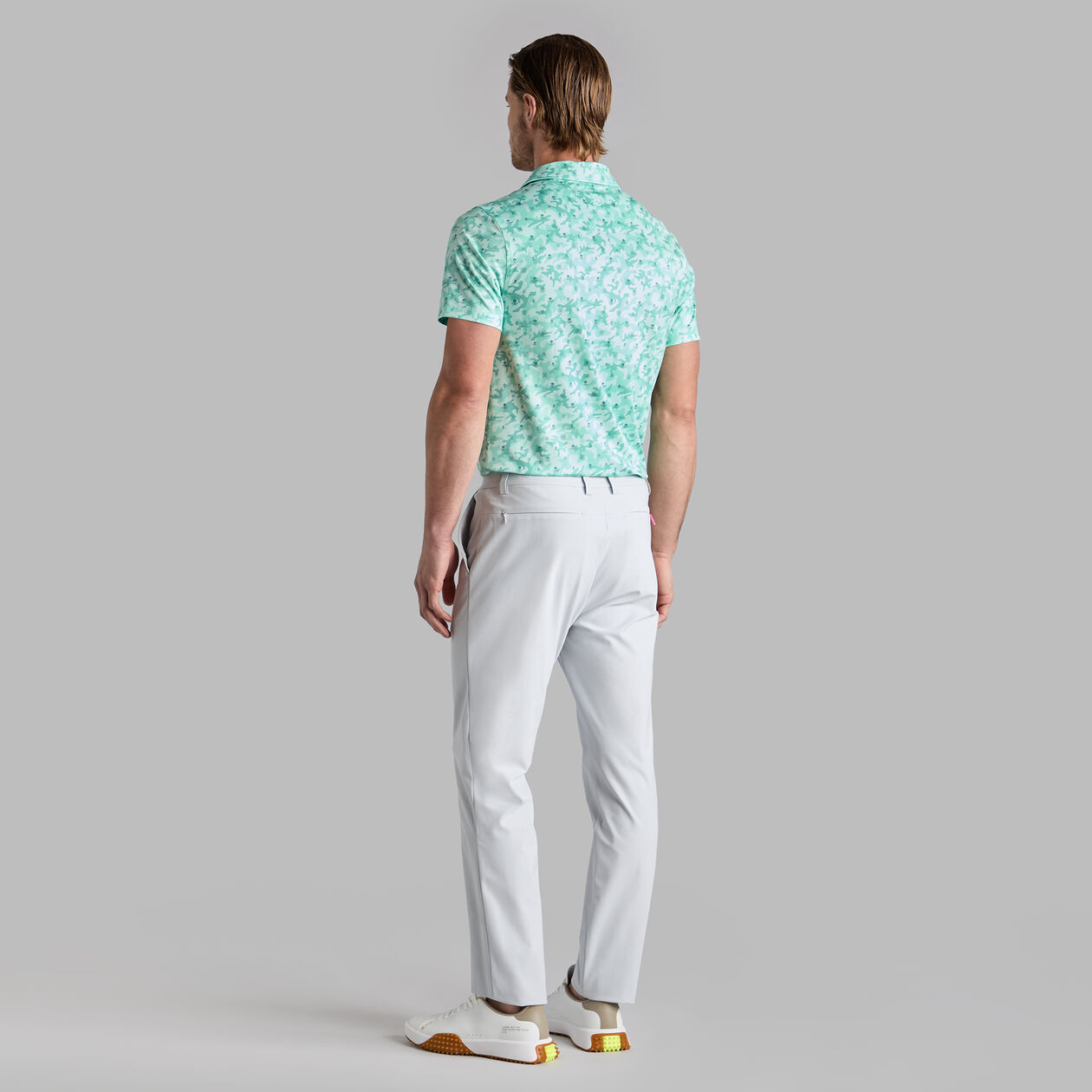 G/Fore Mapped Icon Camo Tech Jersey Polo