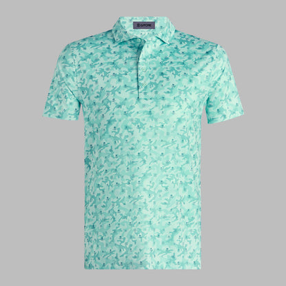 G/Fore Mapped Icon Camo Tech Jersey Polo