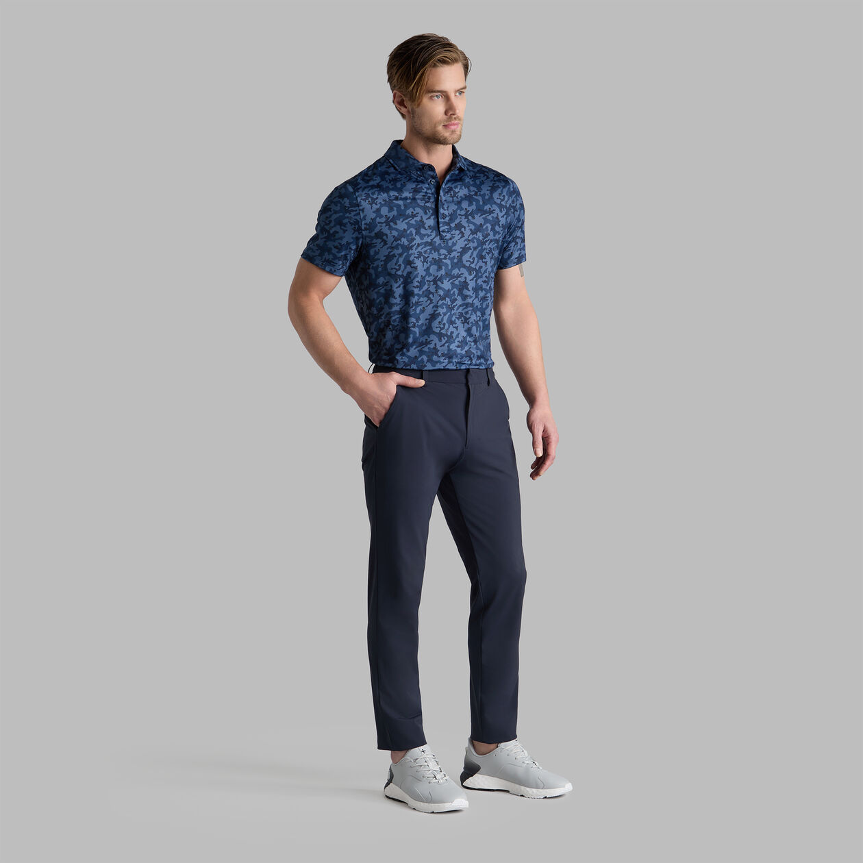 G/Fore Mapped Icon Camo Tech Jersey Polo