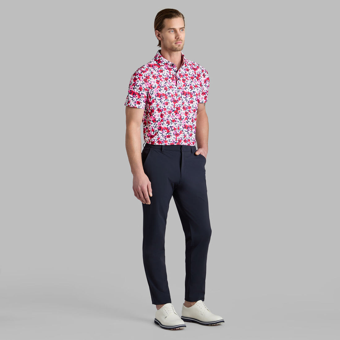 G/Fore Camo Floral, Tech Piqué Polo