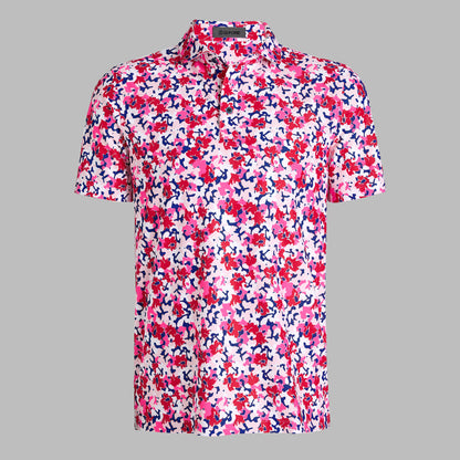G/Fore Camo Floral, Tech Piqué Polo