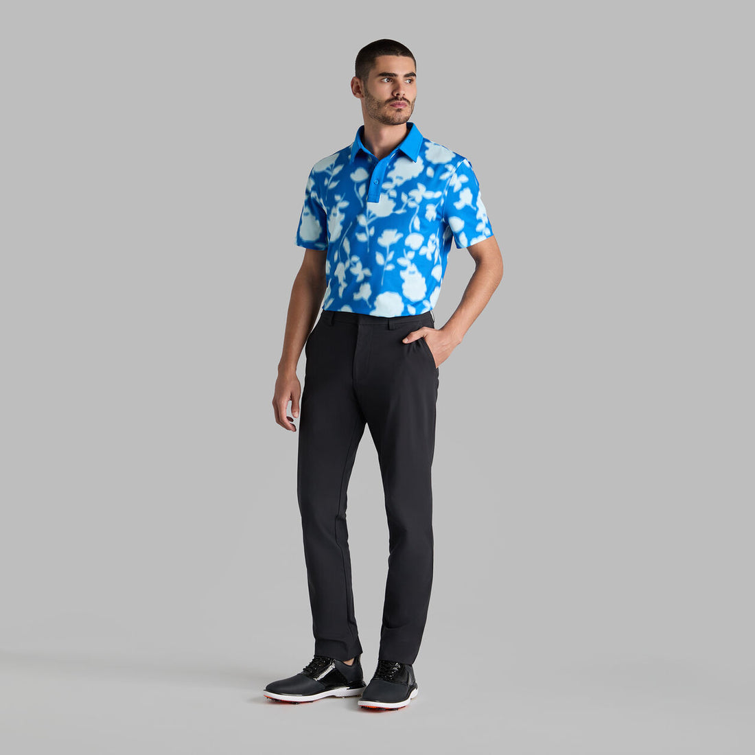 G/Fore Blur Floral Tech Jersey
