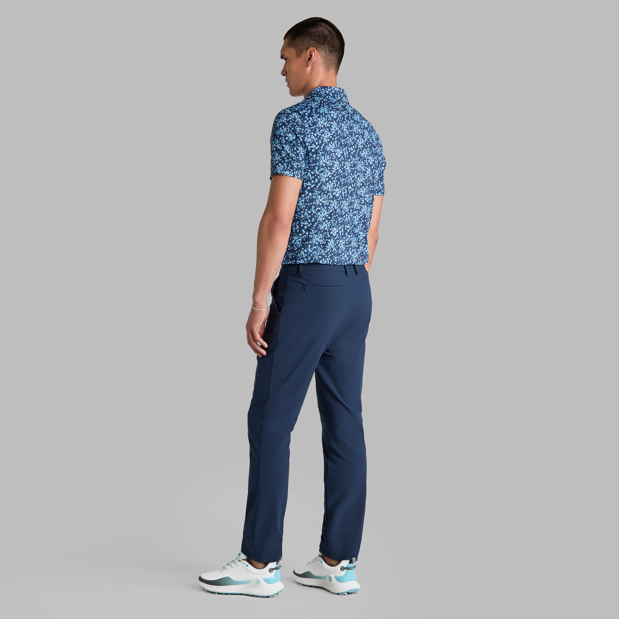 G/Fore Scattered Ditzy Tech Jersey Polo