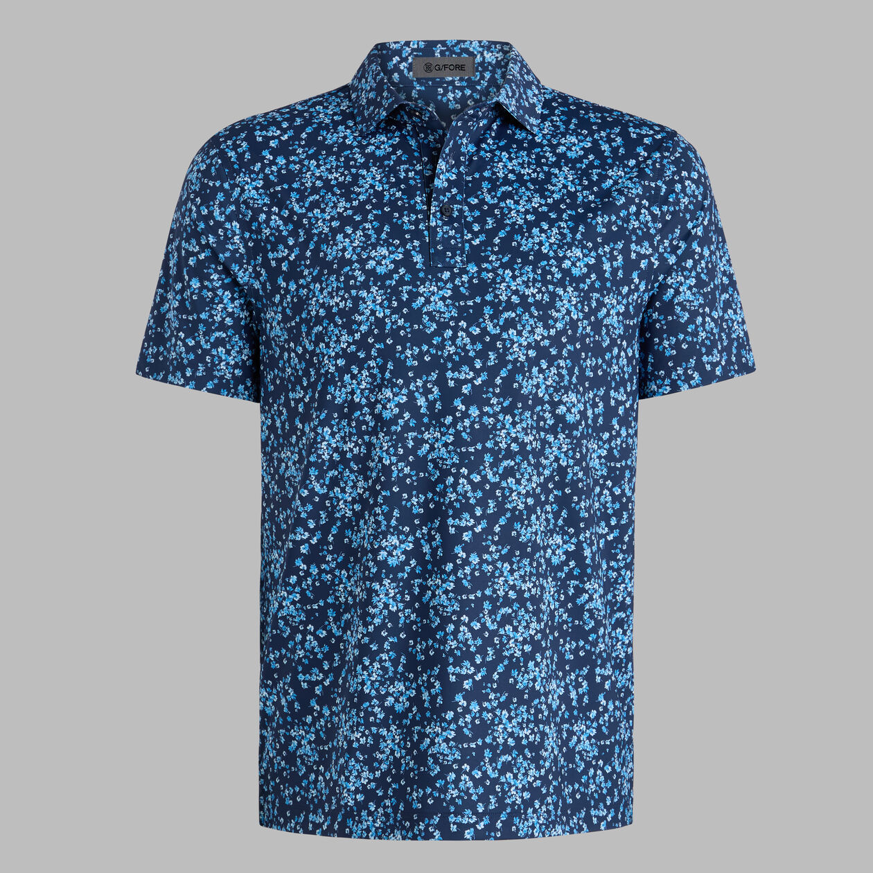G/Fore Scattered Ditzy Tech Jersey Polo