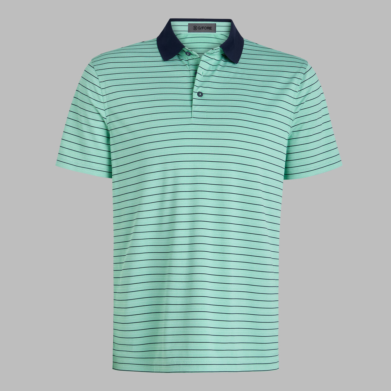 G/Fore Herringbone Stripe Tech Jersey Polo