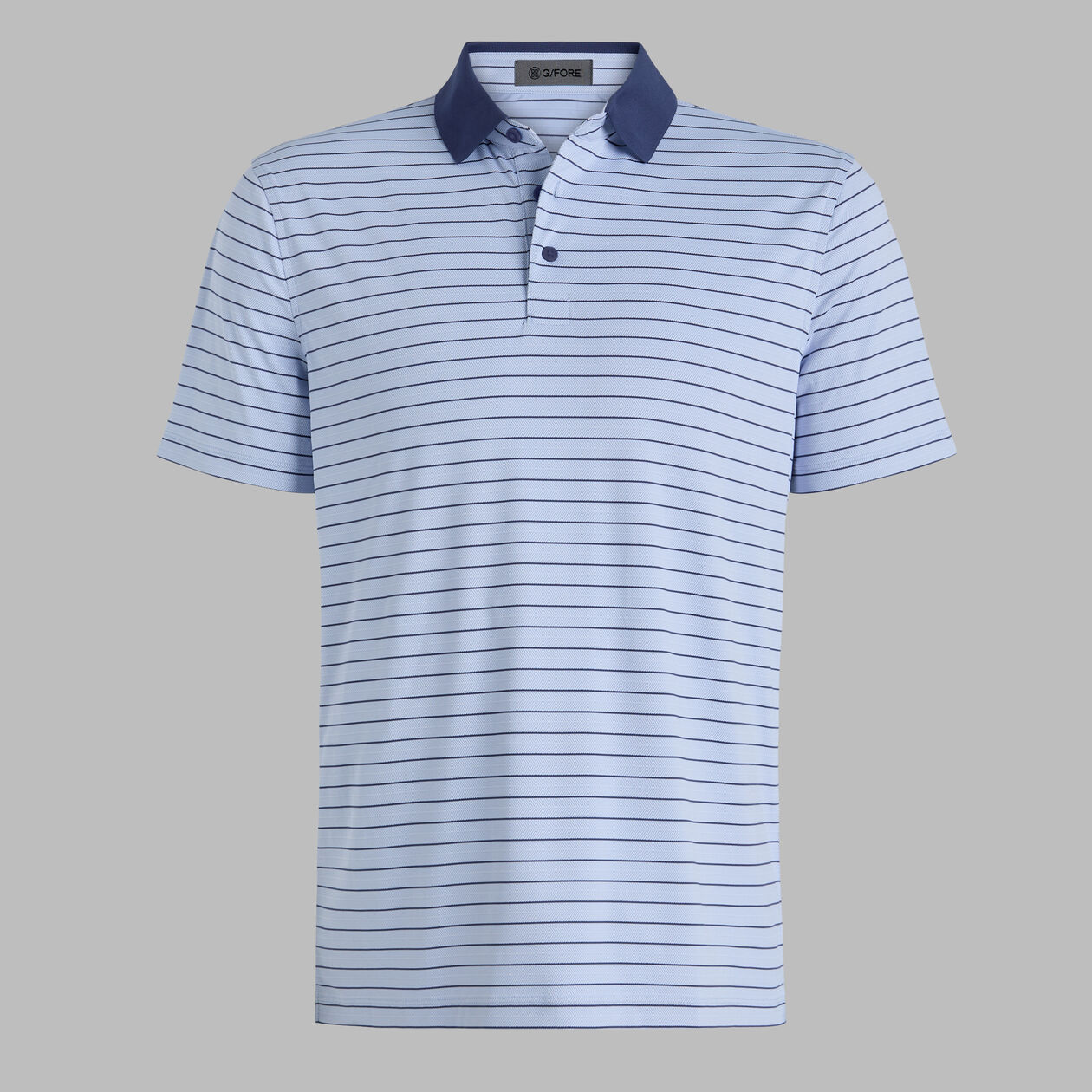 G/Fore Herringbone Stripe Tech Jersey Polo