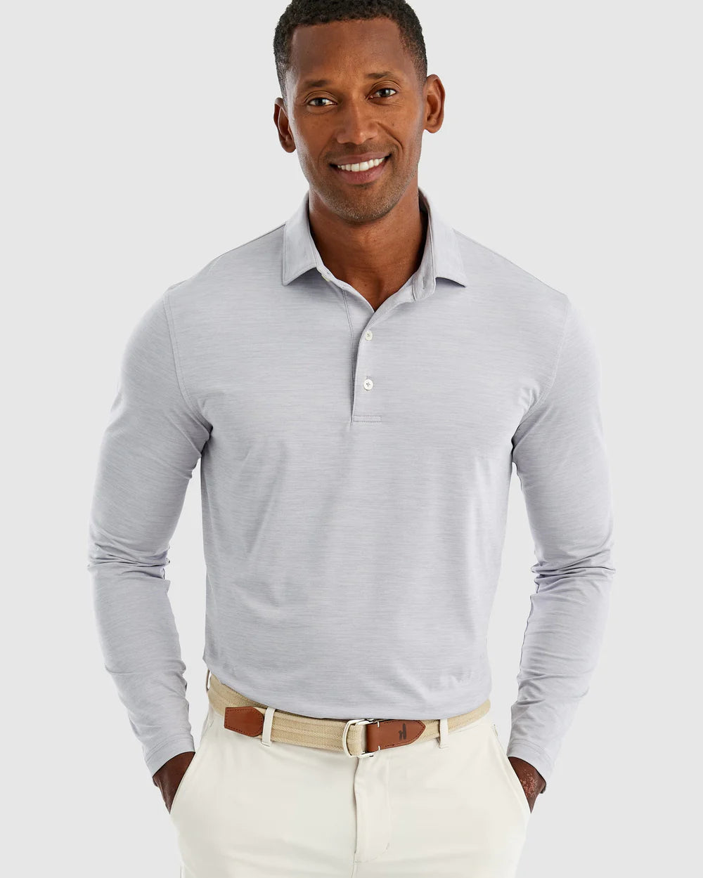 Johnnie-O Swing Long Sleeve Featherweight Performance Polo
