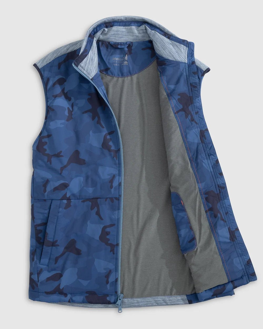 Johnnie-O Leroy Performance Mixed Media Camo Vest