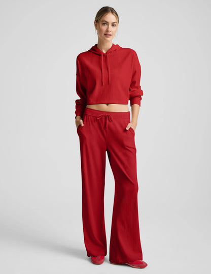Beyond Yoga Breathe Easy Ribbed Wide Leg Pant
