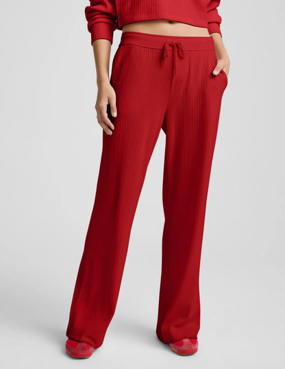 Beyond Yoga Breathe Easy Ribbed Wide Leg Pant