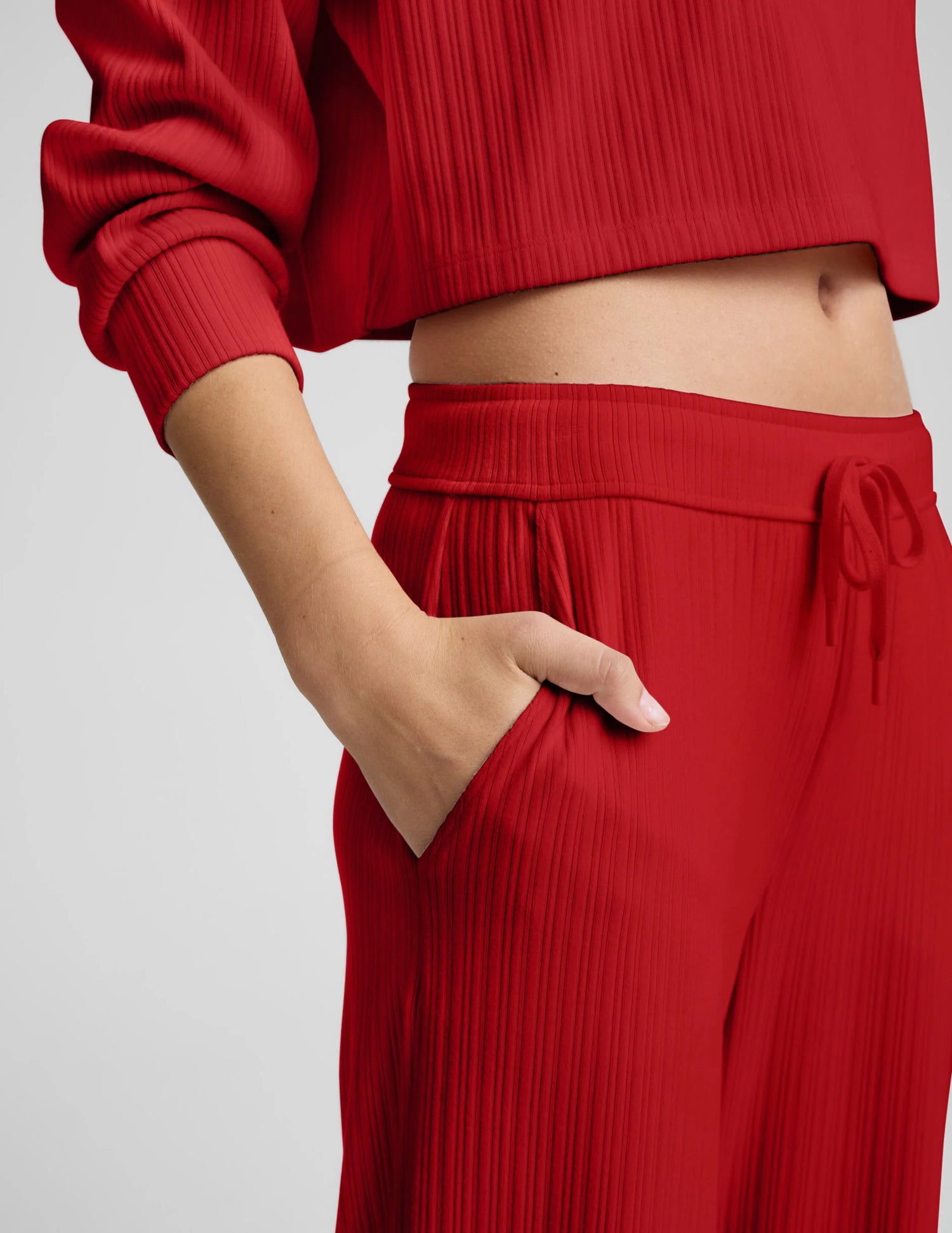 Beyond Yoga Breathe Easy Ribbed Wide Leg Pant