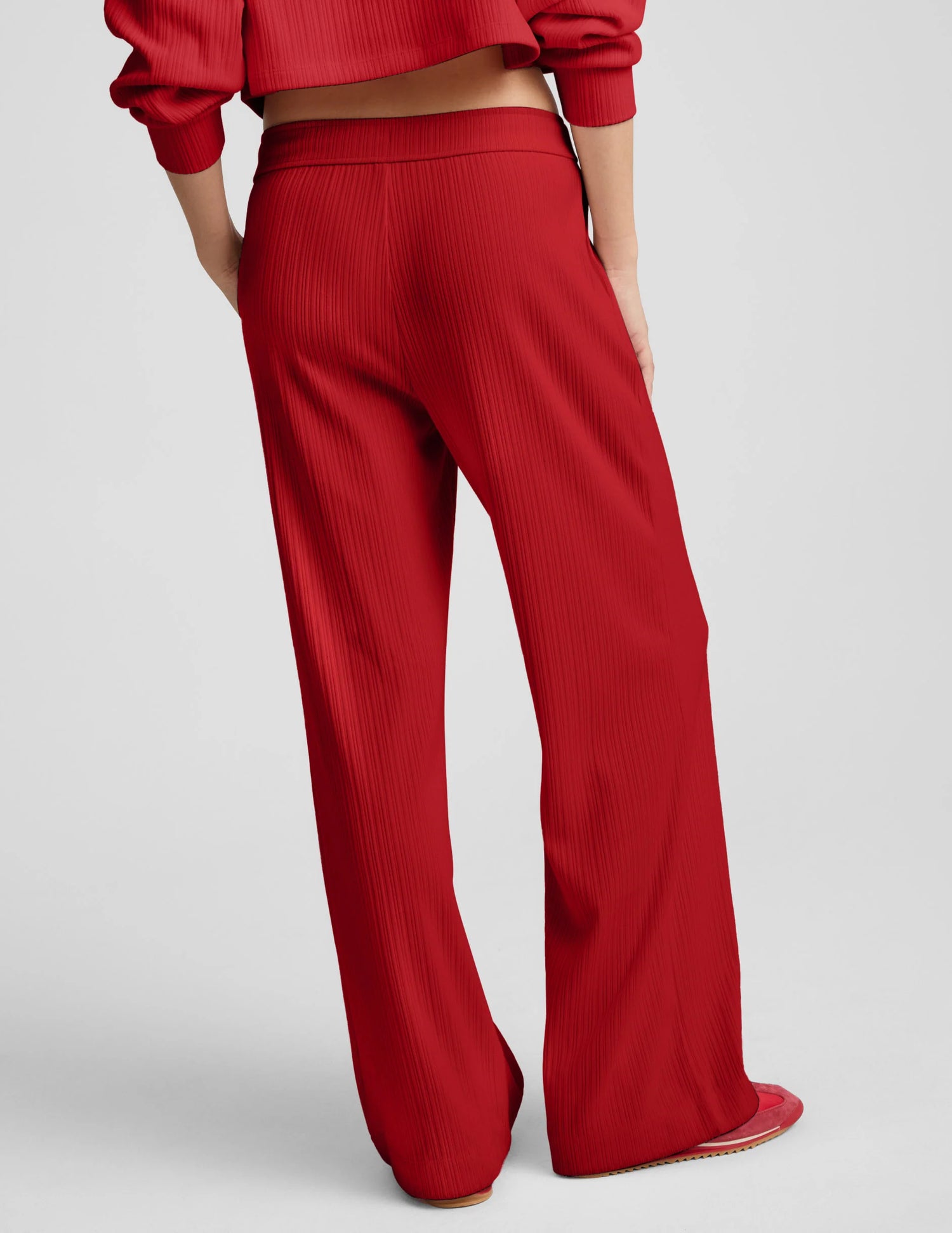 Beyond Yoga Breathe Easy Ribbed Wide Leg Pant