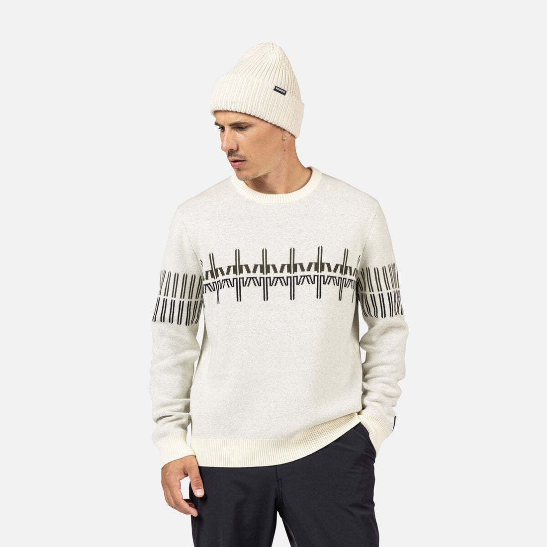 Rossignol Patterned Crewneck Sweater