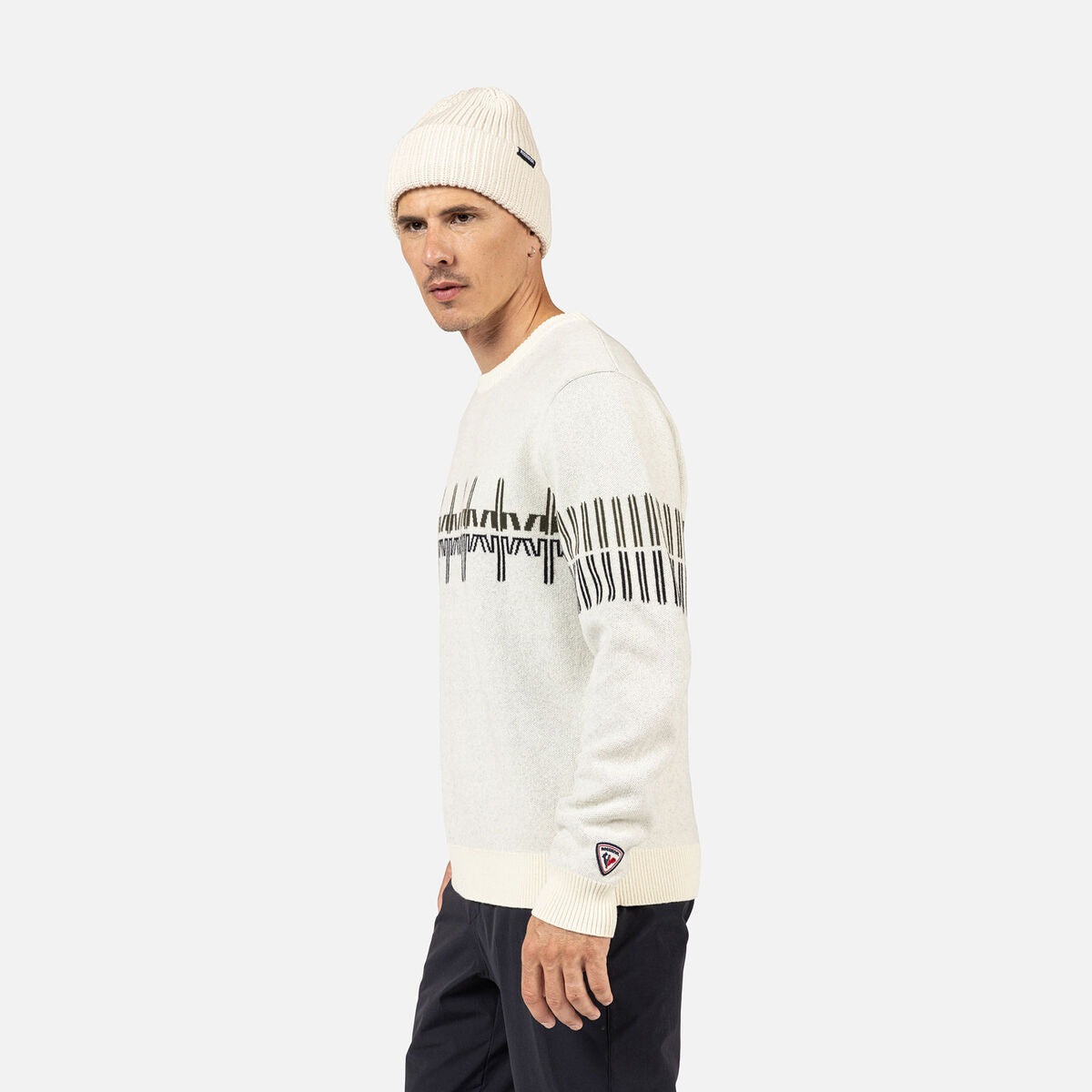 Rossignol Patterned Crewneck Sweater