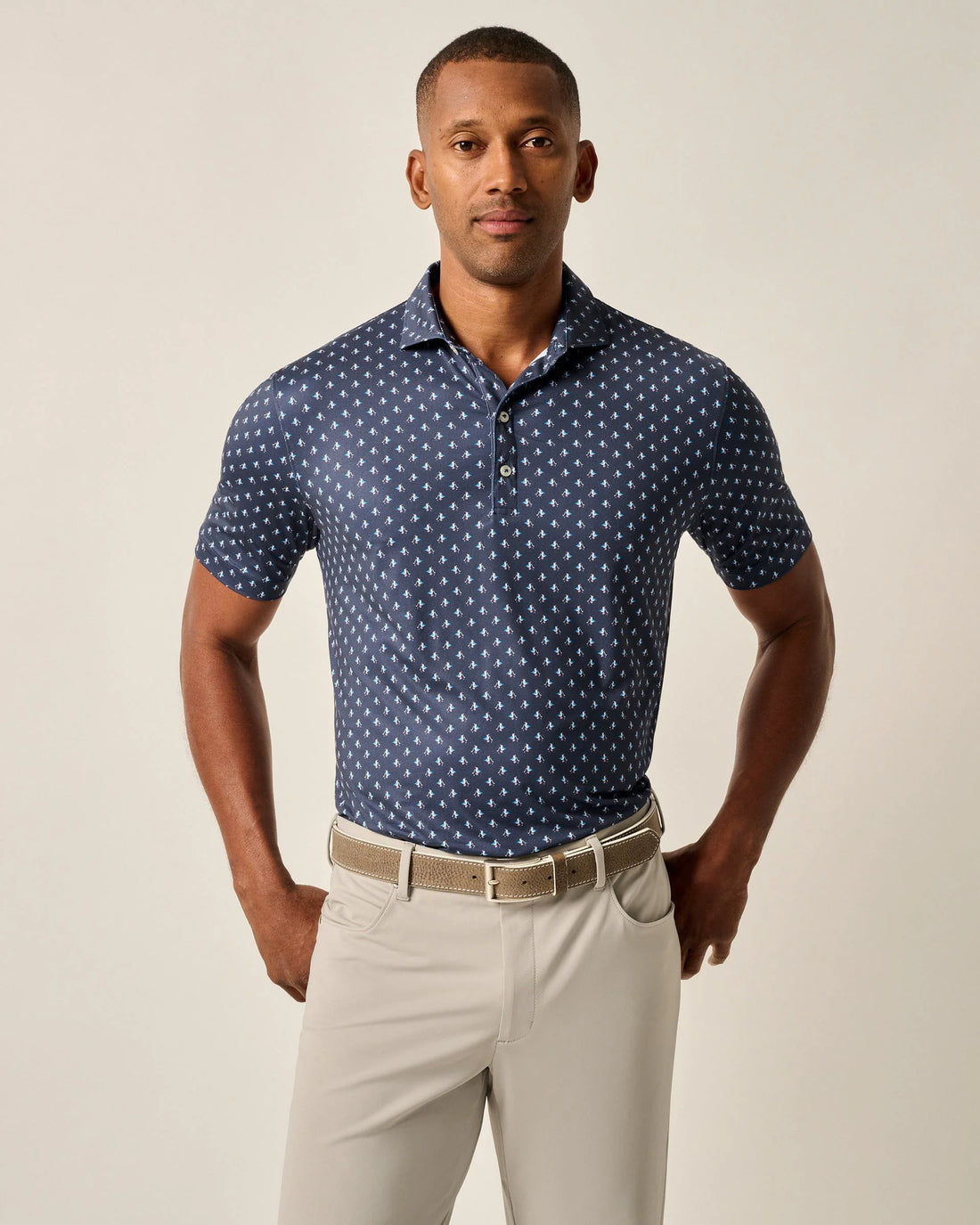 Johnnie-O Performance Featherweight Polo - For the Birdies Print