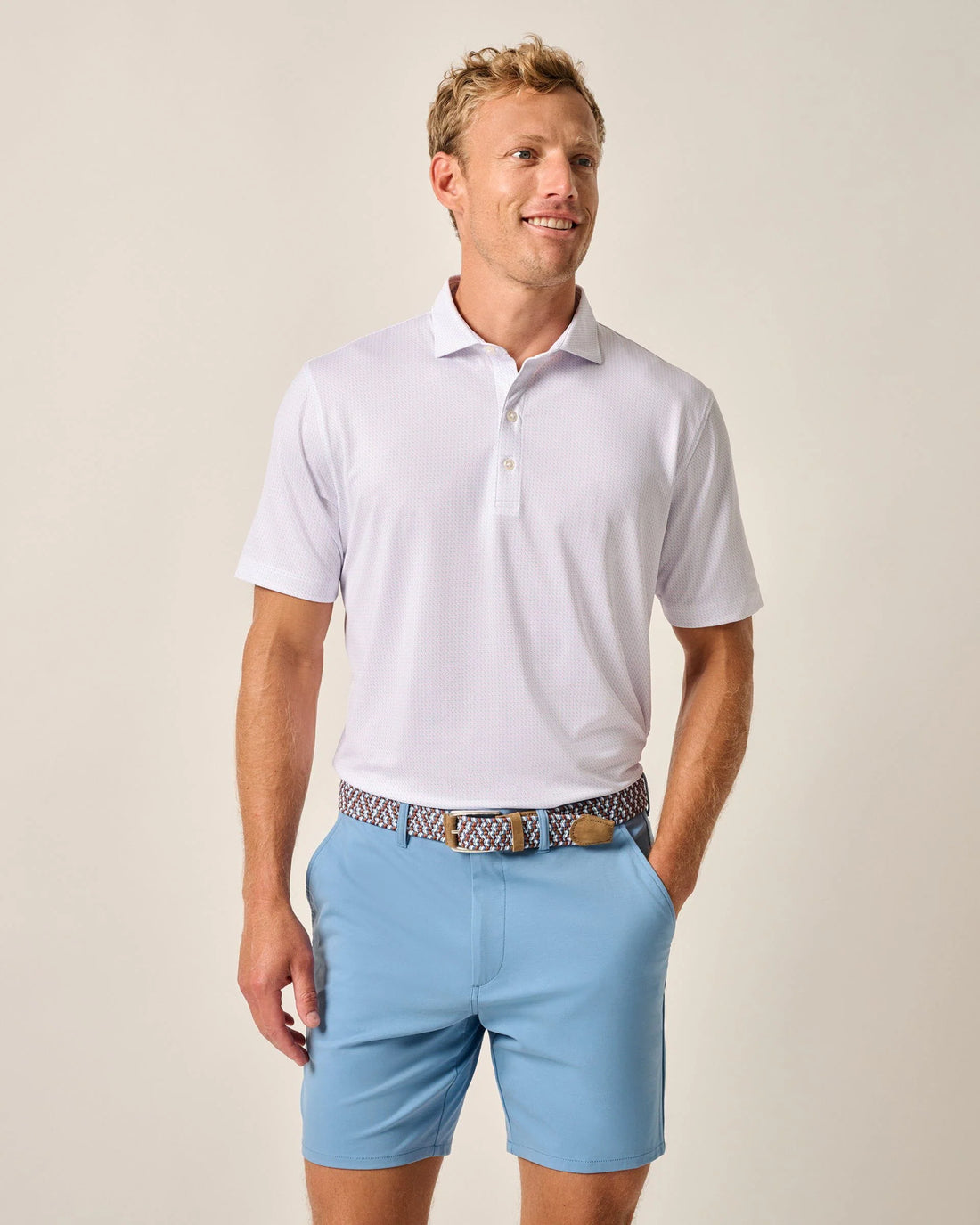Johnnie-O Performance Jersey Polo - Tee Time Print