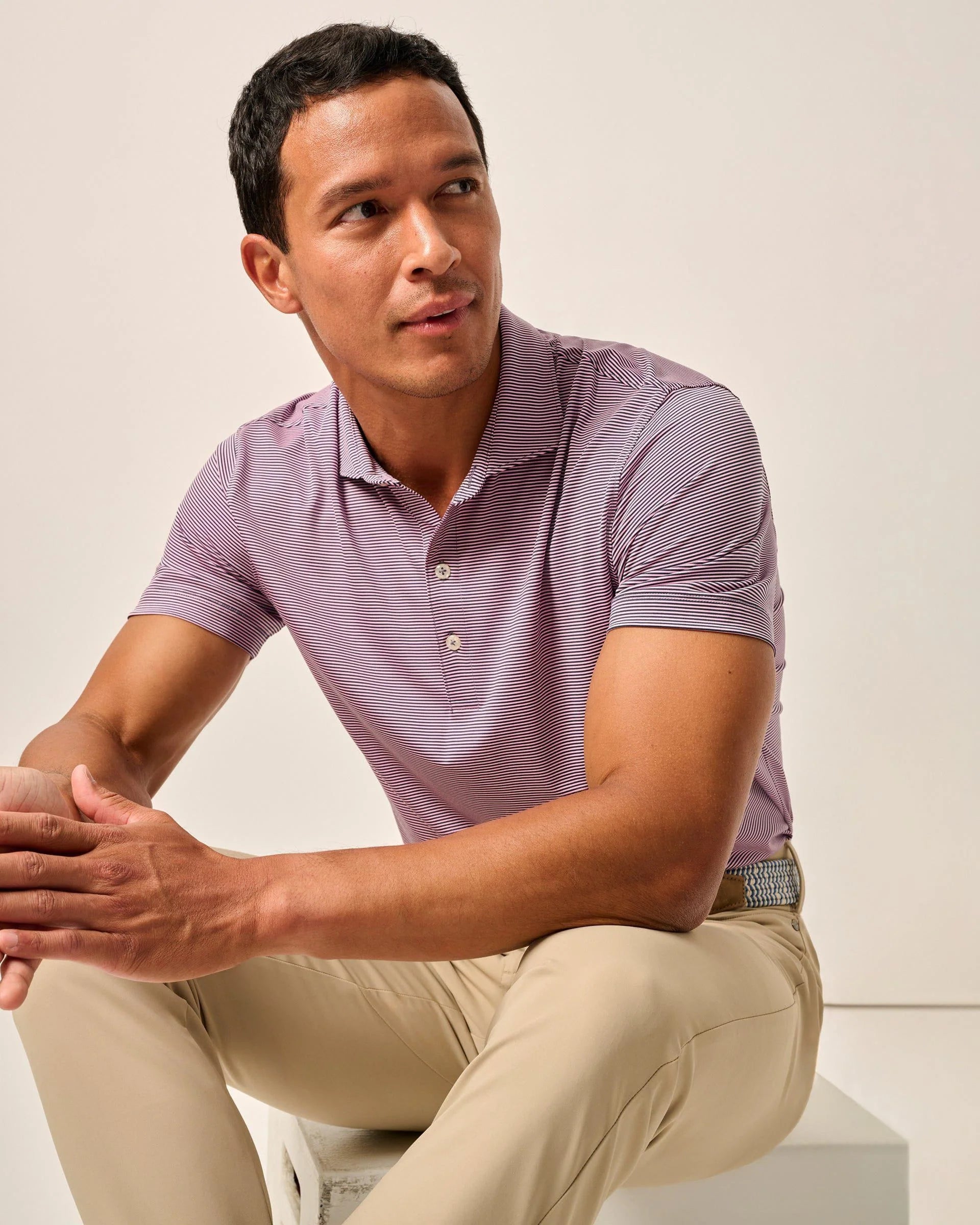 Johnnie-O Performance Jersey Polo - Lyndon Stripe