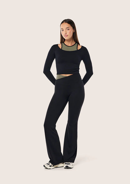 PE Nation Sutton Long Sleeve Cropped Top