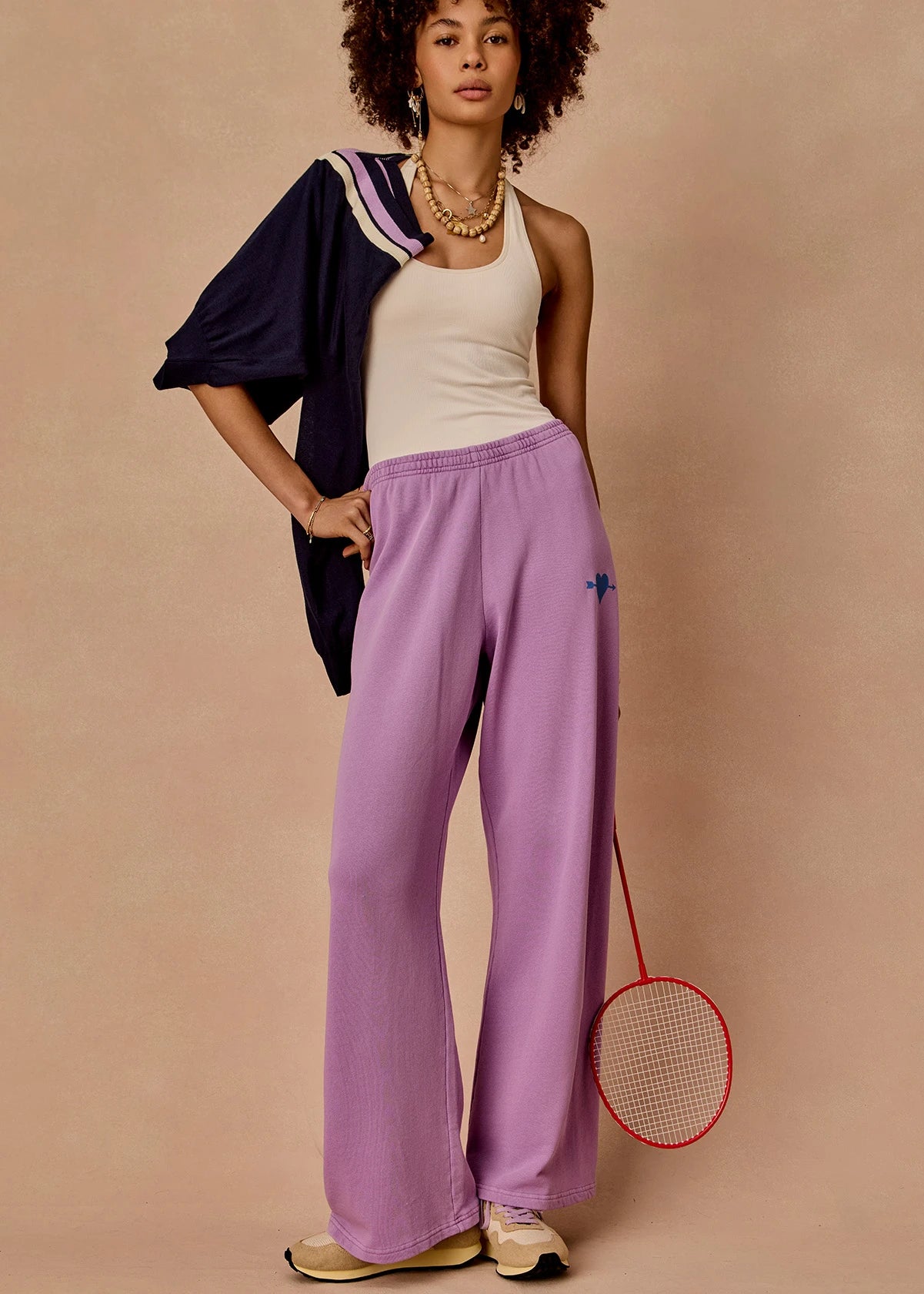 The Upside Soul Cal Wide Leg Track Pant