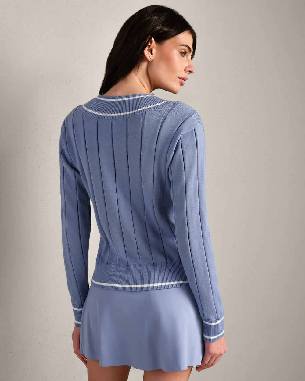 Rhone Varsity Cable Knit Sweater