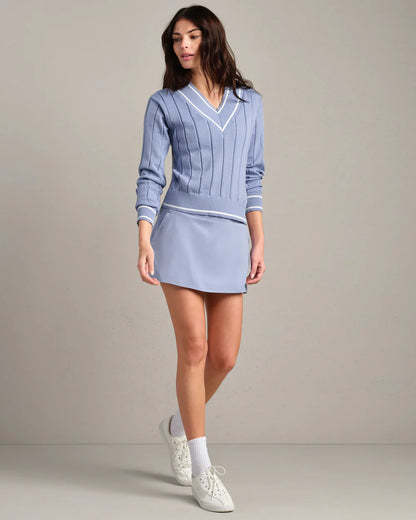 Rhone Varsity Cable Knit Sweater